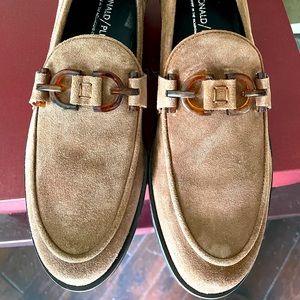 Brand New Never Worn!  Donald Pliner Men’s Suede Loafers